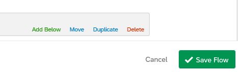 Screen shot of "save flow" option