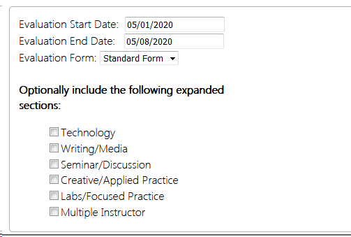 Batch launch form selection screen grab